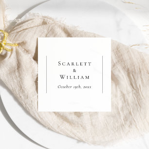 Servilleta De Papel Napkin Boda simple y moderno