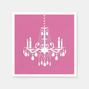 Servilleta De Papel Napkin candelier rosa