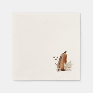 Servilleta De Papel Napkin de cóctel fiesta, calabazas de cosecha dora
