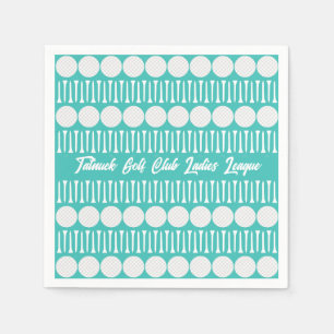 Servilleta De Papel Napkin de cócteles azules de la Liga de Golf de la