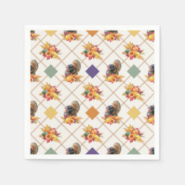 Servilleta De Papel Napkin de Día de Acción de Gracias en Turquía