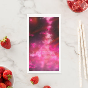 Servilleta De Papel Napkin de Flare Rosa del cielo nocturno