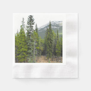Servilleta De Papel Napkin de Forest and Mountain Scene