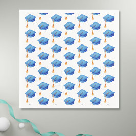 Servilleta De Papel Napkin de graduación personalizada Blue Graduation