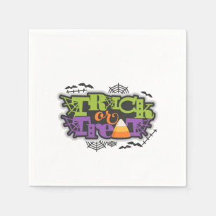 Servilleta De Papel Napkin de Halloween/Truco o tratamiento
