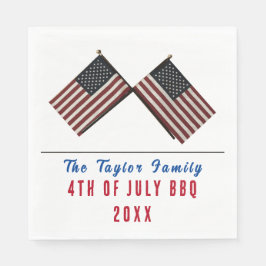 Servilleta De Papel Napkin de la bandera estadounidense personalizado