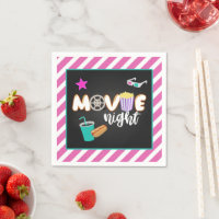 Napkin de la noche del cine - Chica