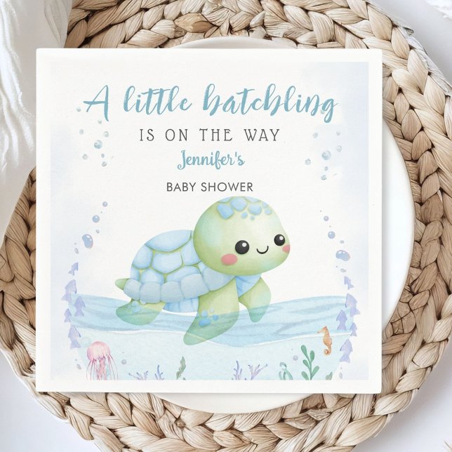 Servilleta De Papel Napkin de papel Baby Shower Hatchling Boy (Subido por el creador)