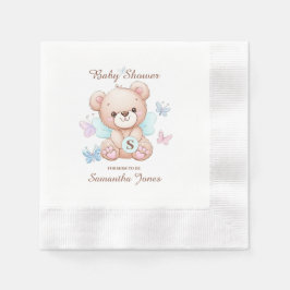 Servilleta De Papel Napkin de papel Baby Shower para oso personalizado