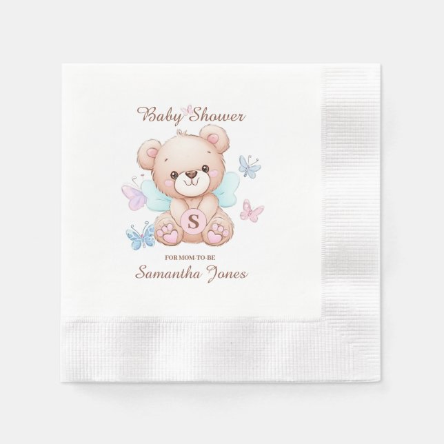 Servilleta De Papel Napkin de papel Baby Shower personalizado (Anverso)