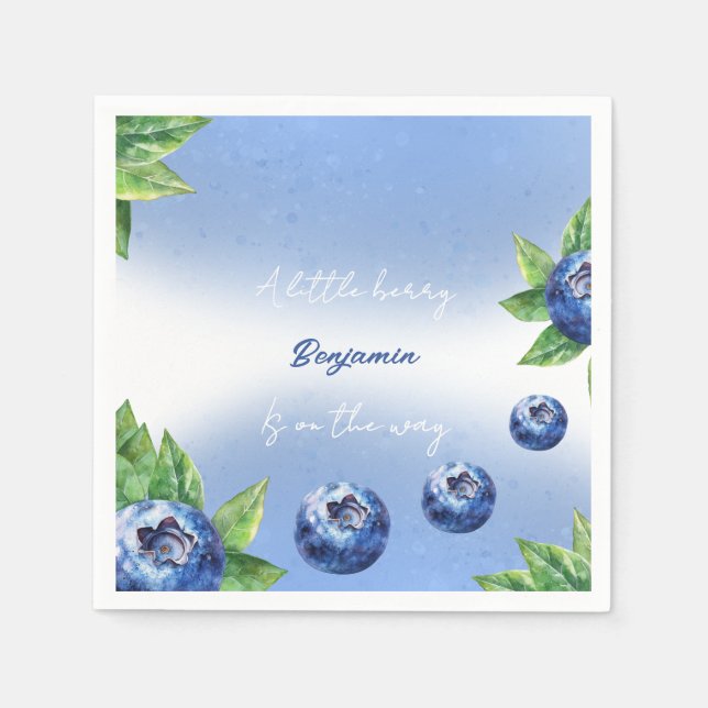 Servilleta De Papel Napkin de papel Baby Shower Strawberry (Anverso)