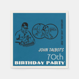 Servilleta De Papel Napkin de papel Binocular Soccer 70 cumpleaños