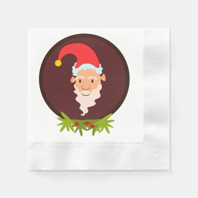 Servilleta De Papel Napkin de papel blanco Elf Portrait (Anverso)