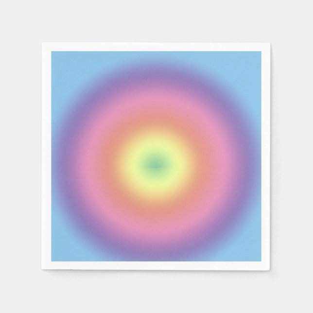 Servilleta De Papel Napkin de papel - Círculo arcoiris (Anverso)