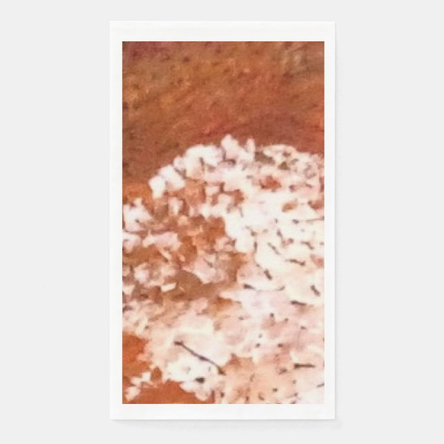 Servilleta De Papel Napkin de papel con flores expresivas (Anverso)