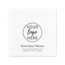 Napkin de papel con logotipo para empresas persona