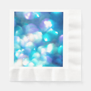 Servilleta De Papel Napkin de papel con luces azules