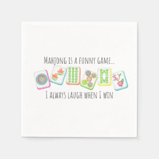 Servilleta De Papel Napkin de papel con tema Mahjong