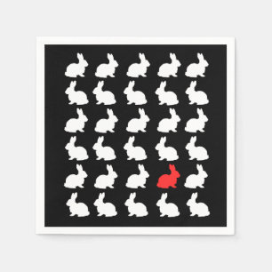 Servilleta De Papel Napkin de papel de 30 conejitos felices