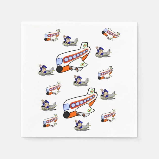 Servilleta De Papel Napkin de papel de avión (Anverso)