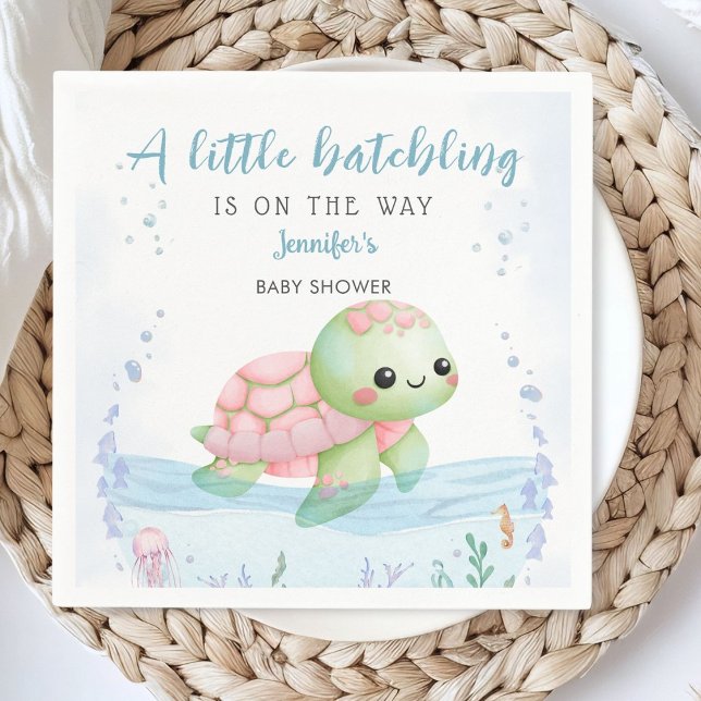 Servilleta De Papel Napkin de papel de Baby Shower Chica de Hatchling  (Subido por el creador)