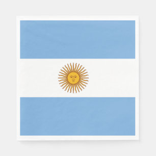 Servilleta De Papel Napkin de papel de bandera argentina