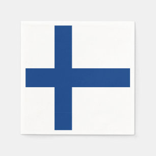 Servilleta De Papel Napkin de papel de bandera de Finlandia