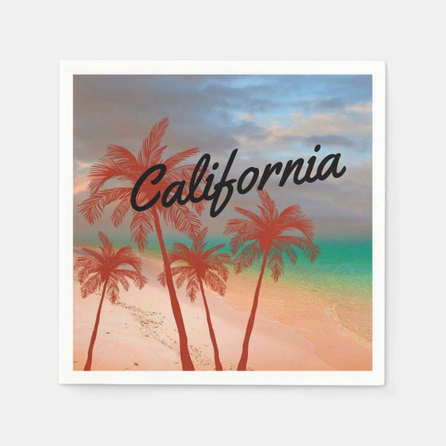 Servilleta De Papel Napkin de papel de California (Anverso)