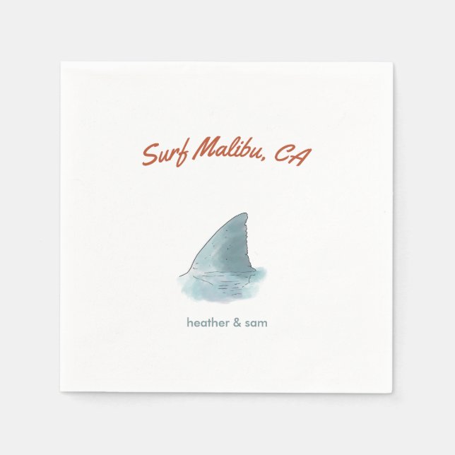 Servilleta De Papel Napkin de papel de casamiento personalizado de Mal (Anverso)