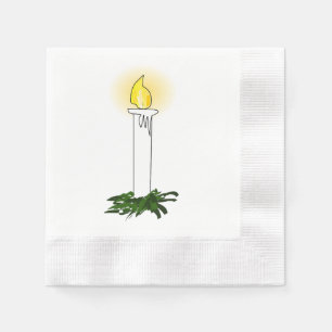 Servilleta De Papel Napkin de papel de coctel acuñado en blanco con ve