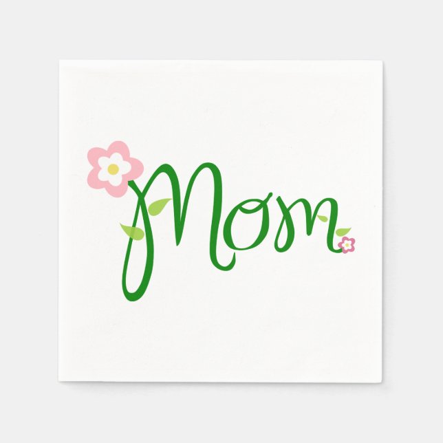 Servilleta De Papel Napkin de papel de cóctel normal para mamá (Anverso)