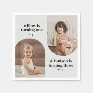 Servilleta De Papel Napkin de papel de cumpleaños conjunto de foto de 