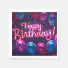 Servilleta De Papel Napkin de Papel de Cumpleaños Feliz