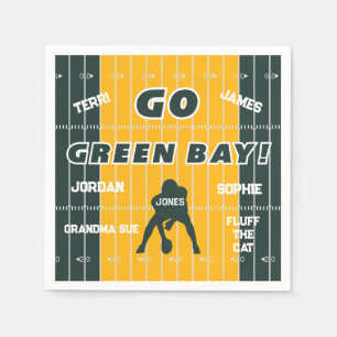 Servilleta De Papel Napkin de Papel de Fanático Green Bay