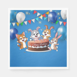 Servilleta De Papel Napkin de Papel de Fiesta de Cumpleaños