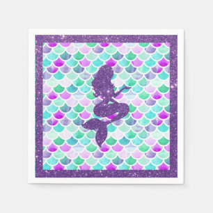 Servilleta De Papel Napkin de papel de Fiesta de sirena