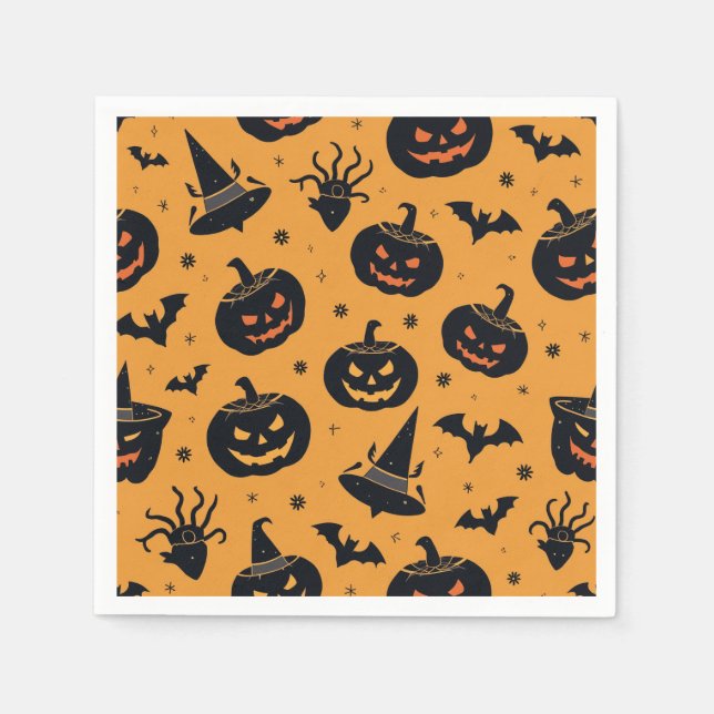 Servilleta De Papel Napkin de papel de Halloween (Anverso)
