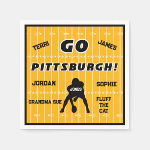 Servilleta De Papel Napkin de papel de la familia Pittsburgh Football