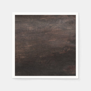 Servilleta De Papel Napkin de papel de madera oscura marrón