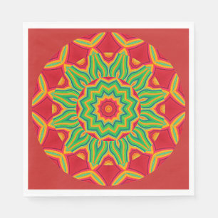 Servilleta De Papel Napkin de papel de Mandala