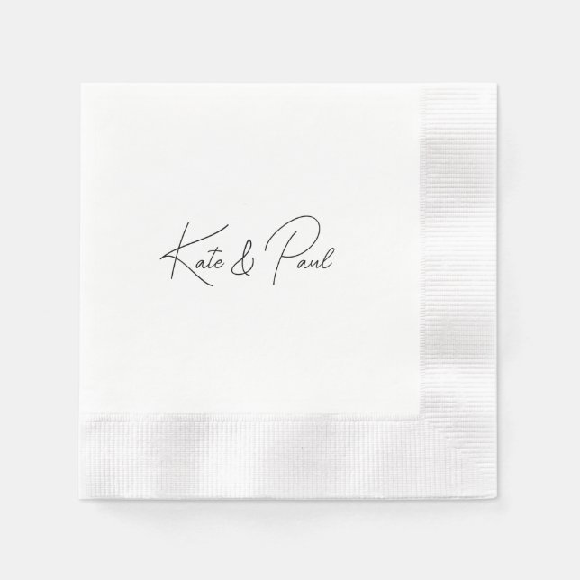 Servilleta De Papel Napkin de papel de personalizable (Anverso)