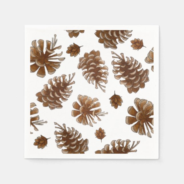 Servilleta De Papel Napkin de papel de pinecone ruso (Anverso)