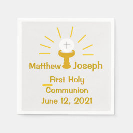 Servilleta De Papel Napkin de papel de primera comunión personalizada