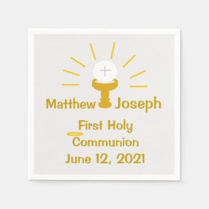 Servilleta De Papel Napkin de papel de primera comunión personalizada