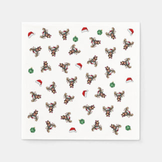 Servilleta De Papel Napkin de papel de reno para navidades
