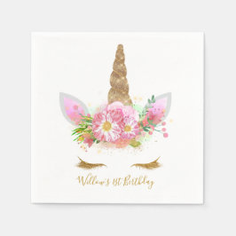 Servilleta De Papel Napkin de papel de Unicorn Face