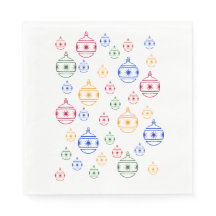 Napkin de papel - Decoraciones de árbol de Navidad