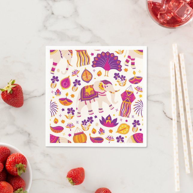 Servilleta De Papel Napkin de papel Diwali (In situ)