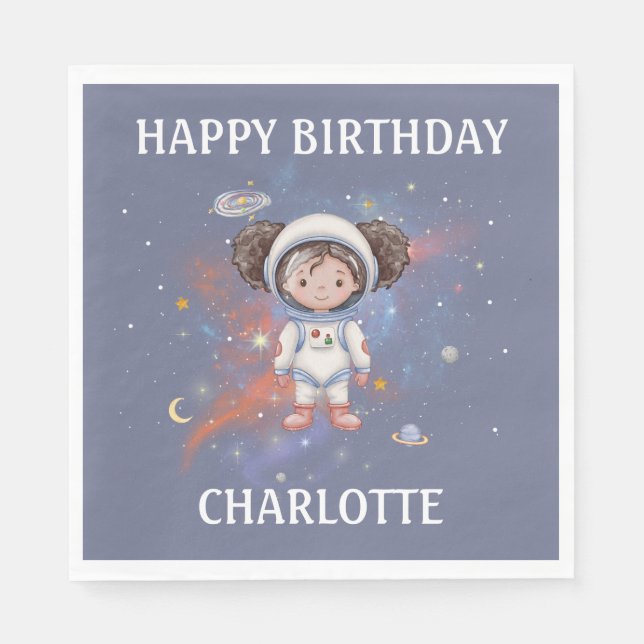 Servilleta De Papel Napkin de papel espacial astronauta (Anverso)