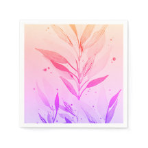 Napkin de papel floral